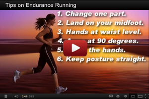 Click Here for Video Information about Tips on Endurance Running.